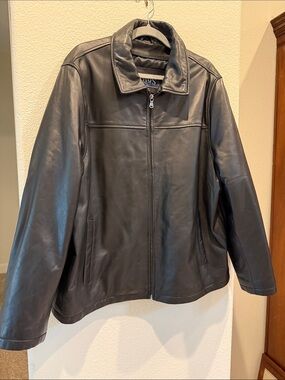 Chaps lambskin Leather Jacket - zippered lk new (without tags) XL